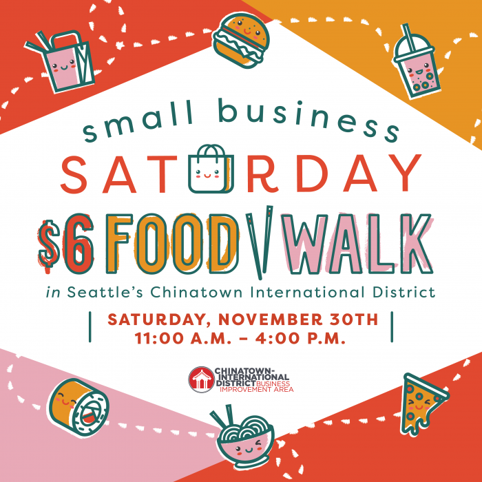 Small Business Saturday Food walk Poster 2024